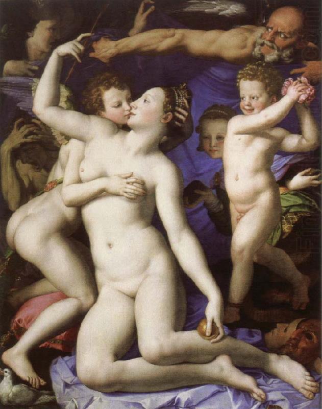 Agnolo Bronzino an allegory with venus and cupid china oil painting image
